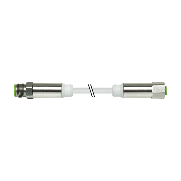 Murrelektronik M12 STEEL MALE 0 Degree /M12 STEEL FEMALE 0 Degree, TPE-S-OB 4X0.34 GRAY, 0.6m 7044-40021-3360060 - main